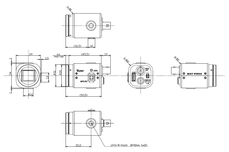 Unice WAT-910HX Camera